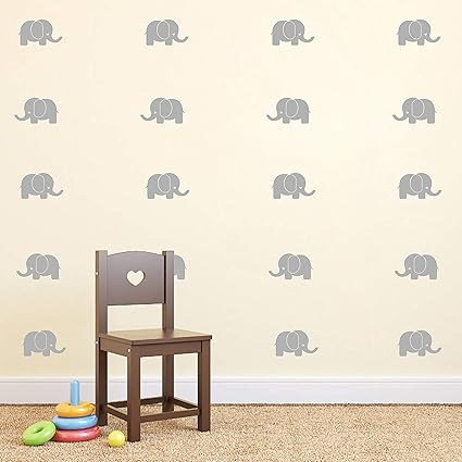 Baby Elephant Wall Decals Nursery Wall Stickers Baby Room Decor Animal Vinyls Baby Shower Gift Removable Vinyl Wall Stickers For Baby Kids Boy Girl
