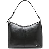 Calvin Klein Womens Max Top Zip Hobo Shoulder Bag