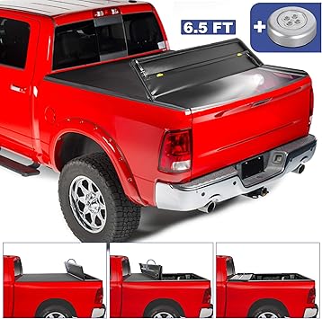 Amazon Com Mostplus Soft Quad Fold Truck Bed Tonneau Cover Compatible For 2002 2019 Dodge Ram 1500 2019 Classic Only 2003 2018 Ram 2500 3500 Fleetside For Models W O Ram Box 6 5 Ft Bed On Top 76 3 Inch Automotive