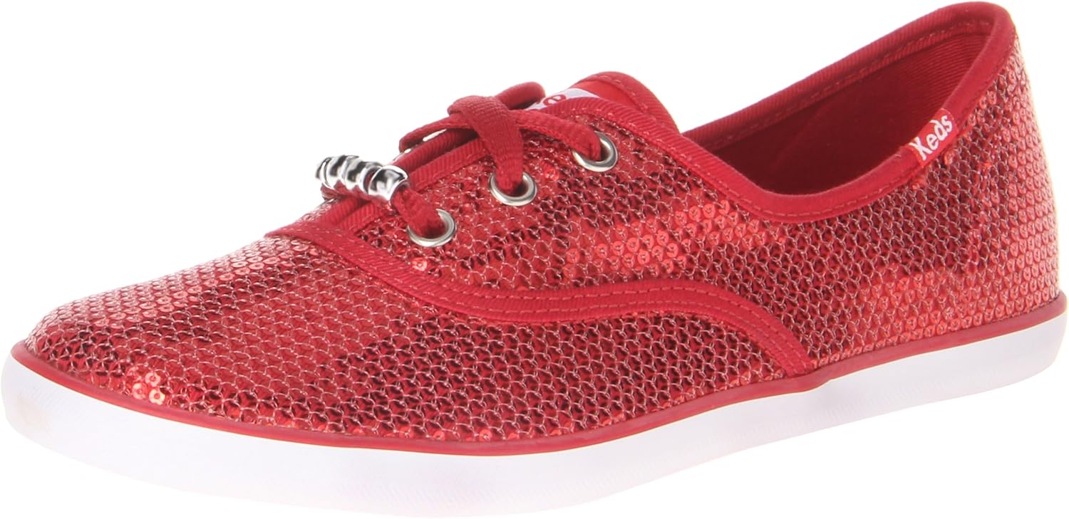 red sequin keds