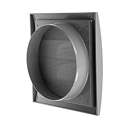 Repa Market 6 Inch Gray Dryer Vent Hood/Duct Cover
