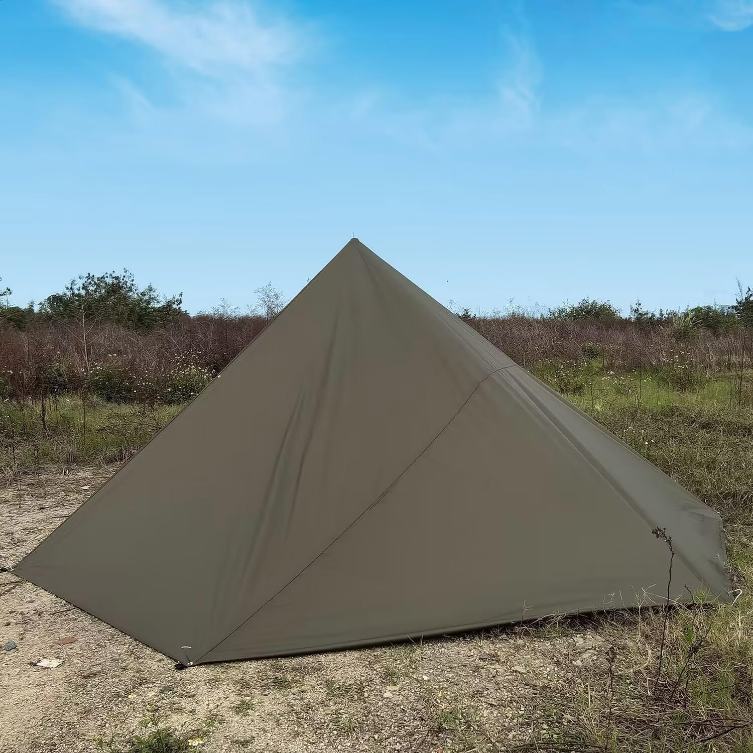 HIDEWALKER Camping Tarp Shelter 3x3m 3x4m 3x5m Lightweight Tent Tarpaulin Waterproof Tent Awning Canopy Basha Sunshade for Hiking Backpacking (Olive Green, 3x4m)