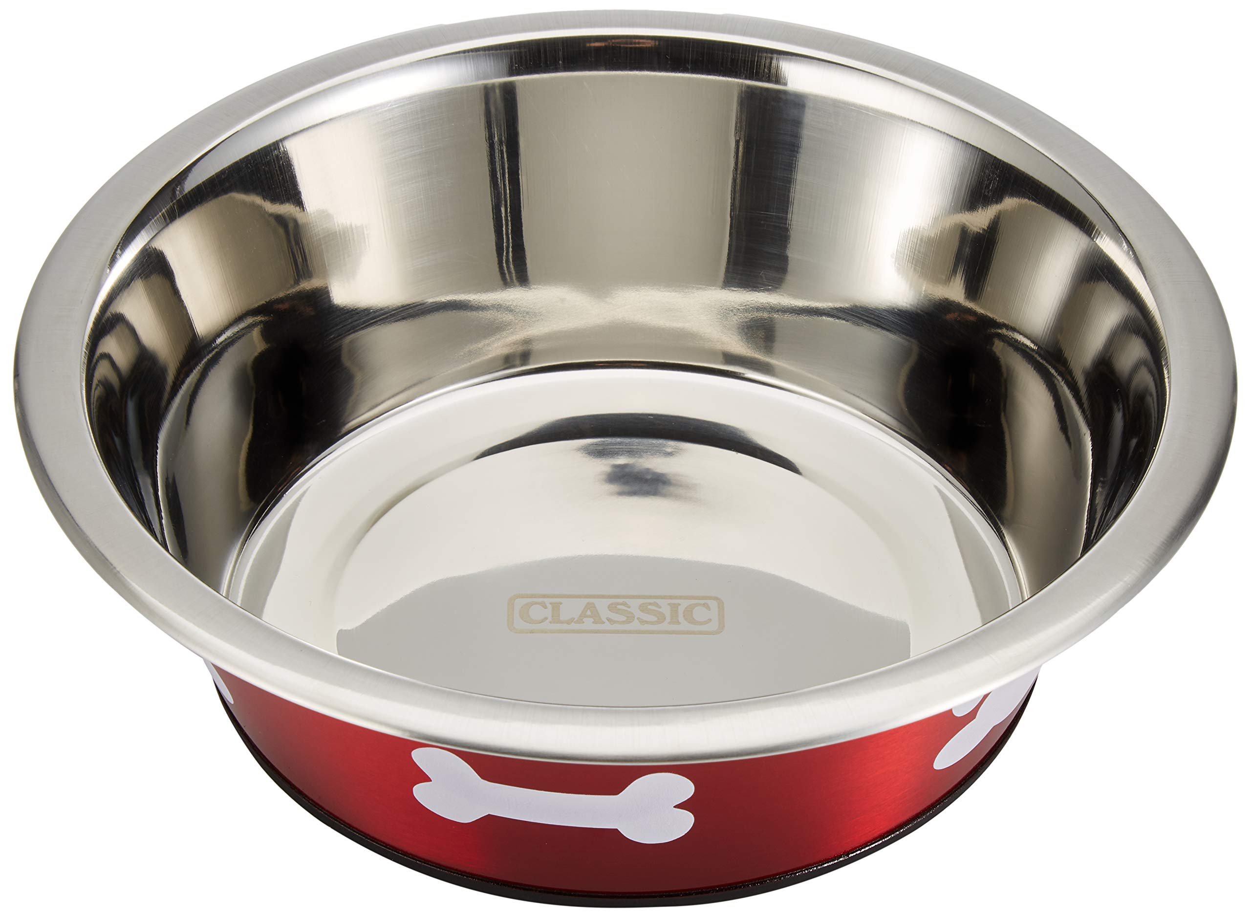 Classic Pet Products Classic Posh Paws Dish, 2500 ml, Red