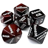 Dungeon Helper Dice Character Creator Dungeon Master NPC Character Randomizer 6 Dice Set Tabletop Role-Playing Games D&amp;D Compatible Dungeons Dragons Other TTRPG Instant Roll Game Master DM GM with Bag