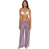 BECCA Horizon - Women's Crop Pants, Casual, Split Leg, Beach Cover Ups for Women, Multicolor, Large