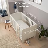 Tutti Bambini Alba Cot Bed Bundle White 140x70 with Eco-Fibre Mattress view 6