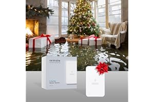 CENTRALITE Prevent Water Damage During The Holidays with a Zigbee Water Sensor - Go Away for The Holidays Worry Free of Leaks or Floods - Works with All Major Hubs, Including SmartThings, Alexa, and Ezlo