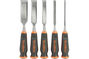 BUCK BROS. Buck Knives 1/4, 1/2, 3/4, 1, 1-1/4 COMFORT GRIP CHISEL SET
