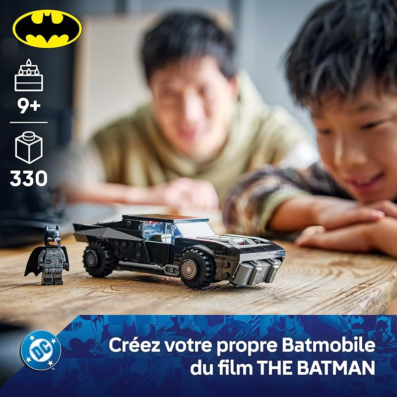 DC Batman La Batmobile de The Batman - Jouet Voiture - Maquette Collector de Super-Héros avec Minifigurine - Cadeau d'anniversaire pour Garçon dès 9 Ans ou Ado Fan du Film 76332 — photo 2 sur 8