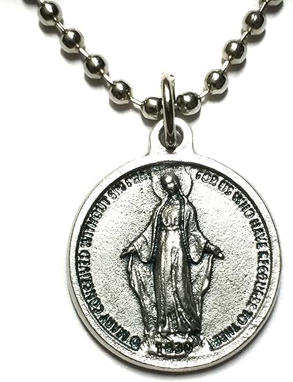 blessed mother mary necklace