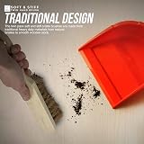 TDBS The Dustpan and Brush Store Twin Pack Soft & Stiff Hand Brushes Natural view 6