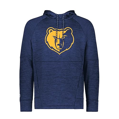 Holloway Men's Standard NBA Memphis Grizzlies Fleece Hoodie – Basketball Pullover, Warm & Comfortable – Ideal for Sports, Casual, Fans, Multi
