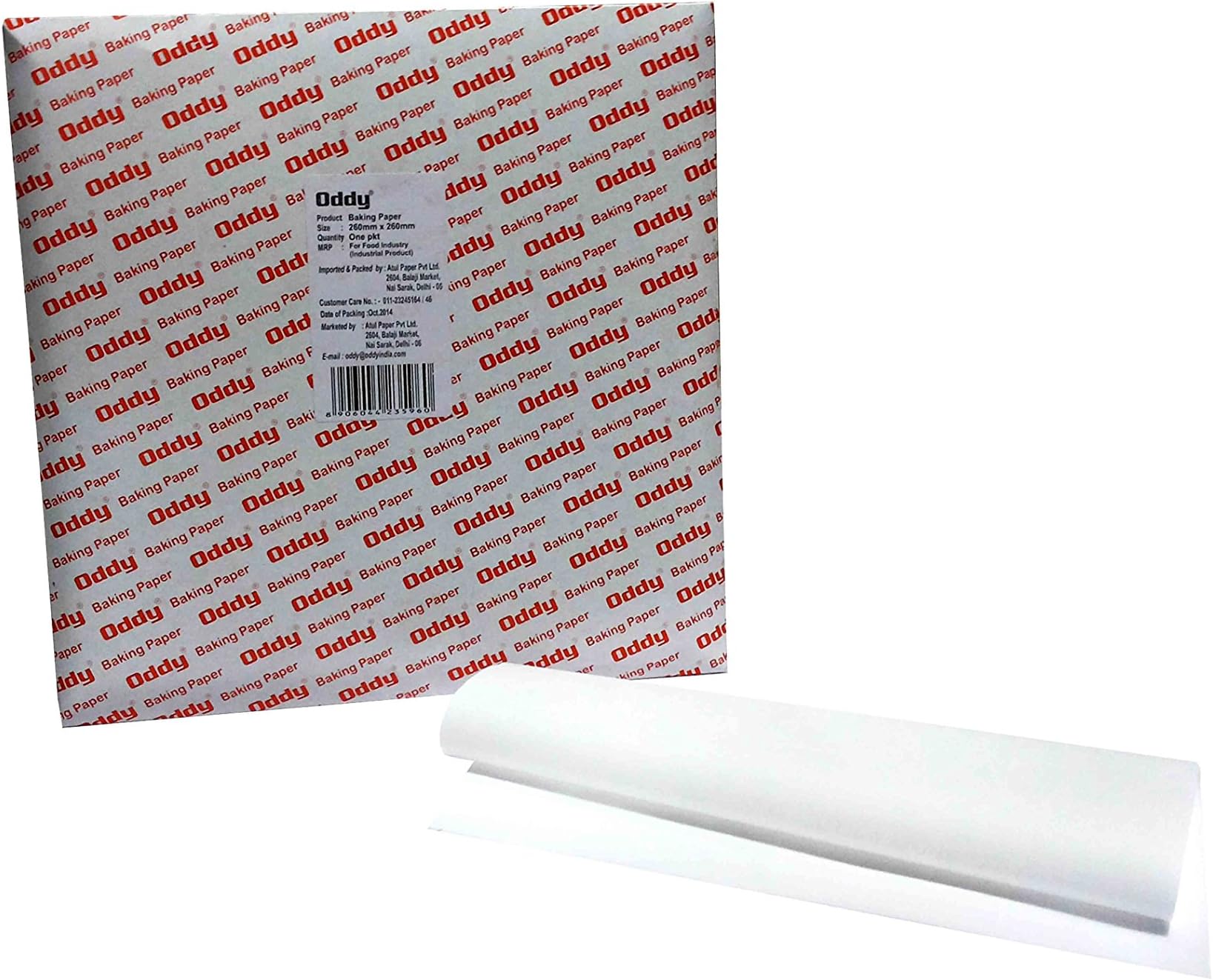 Oddy Ecobake Cooking & Baking Paper Sheets, White