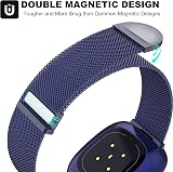 Higgs Strap for Fitbit Versa 3/4 Sense 2 Stainless Steel Mesh Band Blue view 2