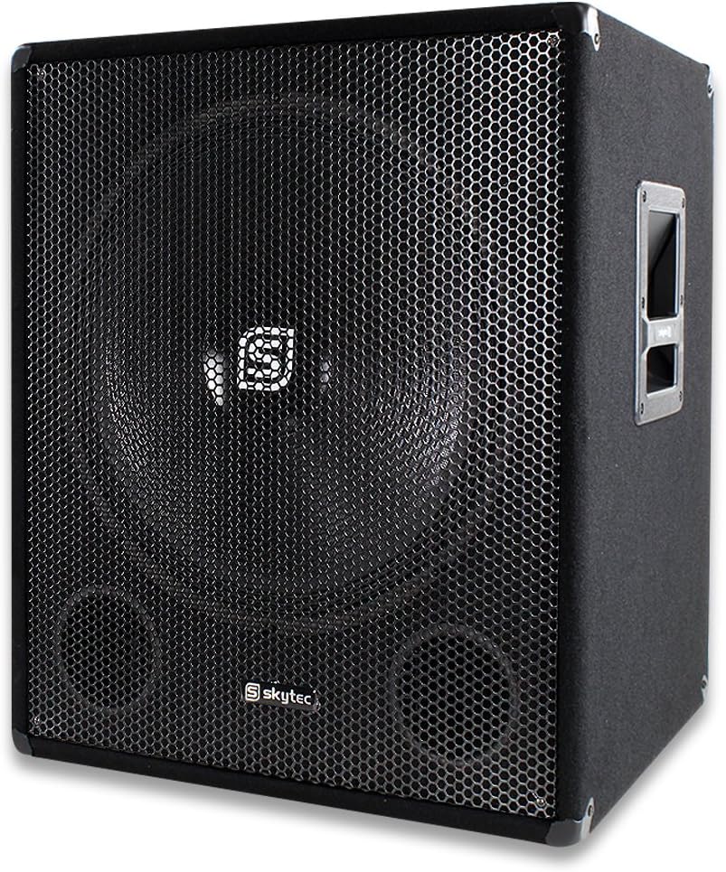 skytec 18 inch active subwoofer