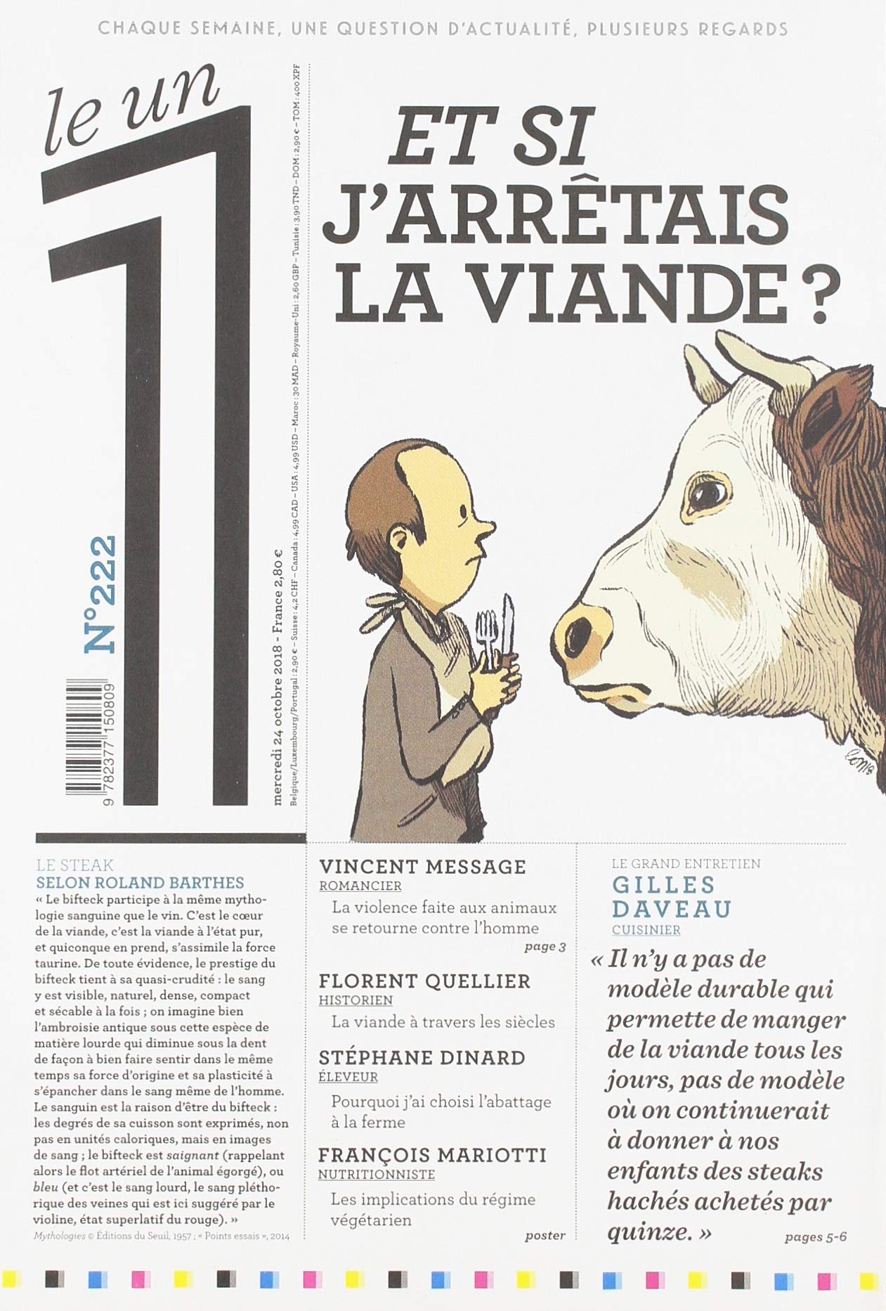 Le 1 Numero 222 Et Si J Arretais La Viande French Edition Collectif Amazon Com Books