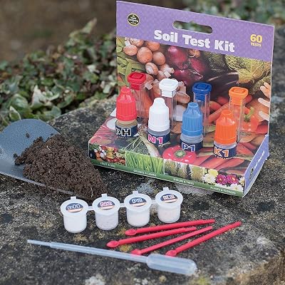 Garland W1026 Soil Test Kit - 60 Tests for pH, N, P & K Analysis