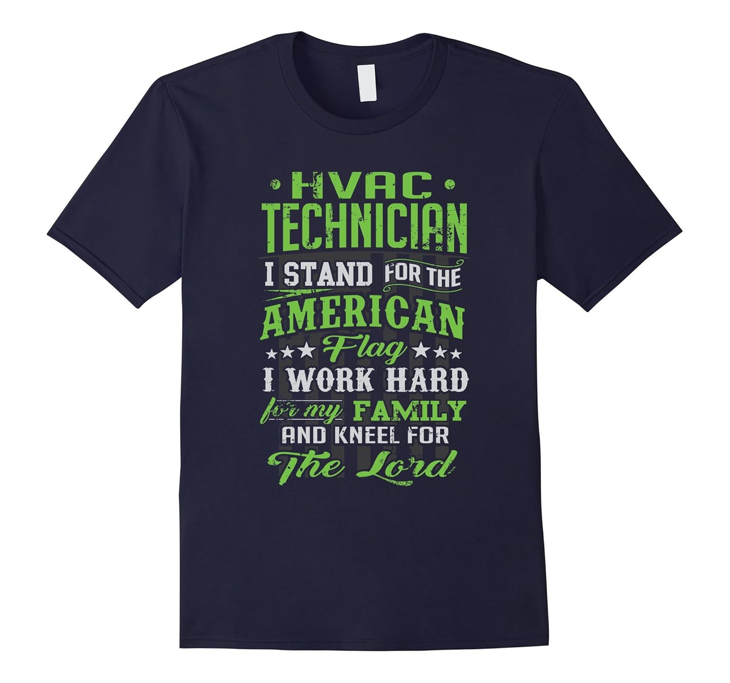 HVAC Technician Shirt I Stand For The Flag USA America Flag-Rose