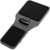VIVO Black Wooden Arm Rest Mouse Pad with Wrist Cushion, MOUNT-MS02D | Adjustable Length Support Platform Tray, Chair Attachment Extension with Straps