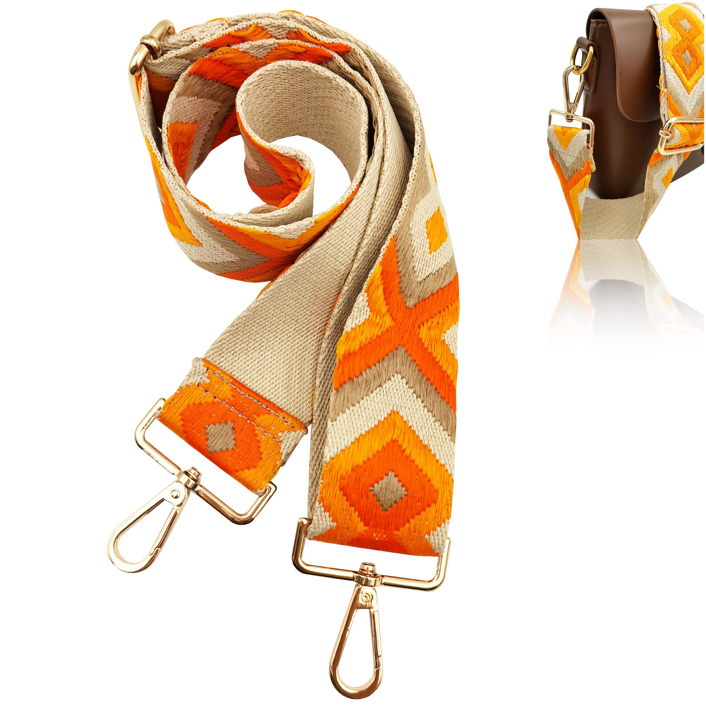 Adjustable Wide Shoulder Strap Replacement Belt Crossbody Canvas Bag Handbag