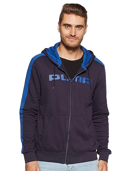 mens navy puma hoodie