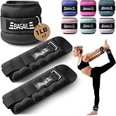 BAGAIL Ankle Wrist Weights for Women &amp; Men, A Pair of 1/2/4/6/8/10 lbs | Comfortable Lycra-SBR Fabric, Sleek Design, Adjustable Secure Fit, Fitness Gift for Walking, Running, Pilates, Home Workouts