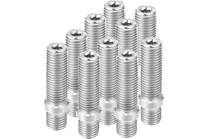 ACROPIX M12x1.5 to M12x1.5 50mm Wheel Stud Fit for BMW - Pack of 10 Silver Tone