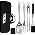 Pork Barrel BBQ Tool Set Grill Kit - Premium Stainless Steel BBQ Grill Accessories, Grilling Tools & BBQ Accessories for Outdoor Grill - Perfect BBQ Tools and Grilling Gifts for Men
