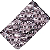 Nautica Seaside Slim Womens Wallet RFID Blocking Credit Card Holder, Coin Purse, Checkbook Organizer Clutch, Small Vegan Leather Wallet for Travel, Inidgo Jacquard