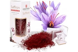 HERAY SPICE EnSaffron – 2 Gram Natural Premium Thick All Red Saffron Threads, Sunlight Processed Organic Saffron Grade A+ Super Negin Non-GMO Verified. For Tea, Paella, Rice, Desserts, Golden Milk and Risotto