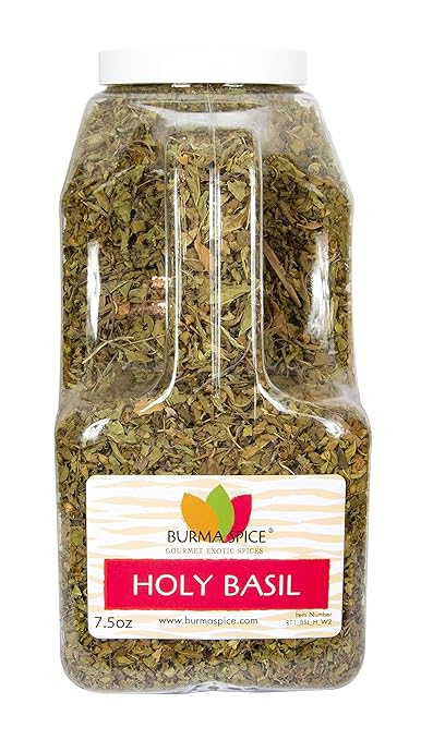 Dried Holy Basil Leaves Krishna 100 Thai Hot Basil Kosher Certified Perfect For Asian Cuisine