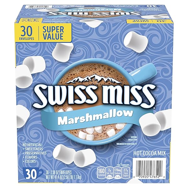 SWISS MISS CHOCOLATE HOT COCOA MIX WITH MARSHMALLOWS,...