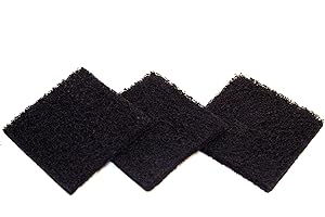 Exaco ECO 2500 Pack of Three Replacement Carbon Filters for Kitchen Compost Collector,Black