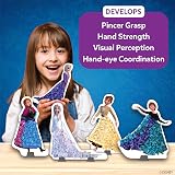 Skillmatics Poke-in Art Disney Frozen Craft Kit – Elsa & Anna, Mess-Free view 7