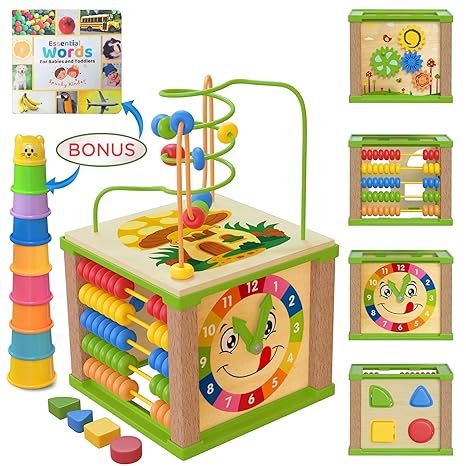 wooden bead toys for babies