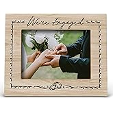 FONDCANYON We've Engaged Engagement Picture Photo Frame,Engagement Gifts for Couples Newly Engaged Unique,Newly Engaged Gifts for Boyfriend Girlfriend Picture Frames (5x7 Inch Photo)