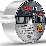 ETERART Aluminum Foil Duct Tape Heavy Duty,High Temperature Sealing and Patching,Perfect for HVAC,Air Ducts,Metal Repair,Foam