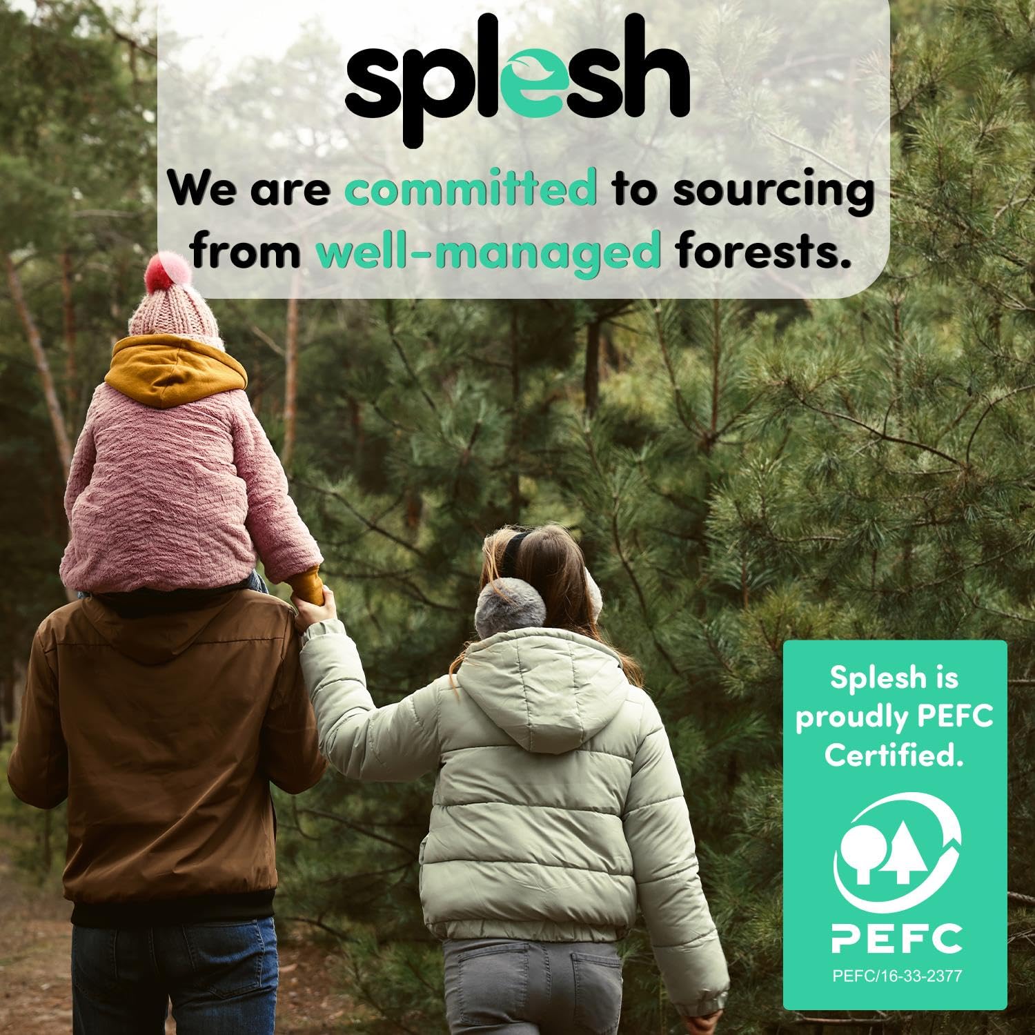 Splesh by Cusheen 3-ply Toilet Roll - Unscented (72 Pack) Soft, Quilted Bulk Toilet Rolls, Toilet Tissue and Loo Rolls – Eco-Friendly Toilet Paper Sustainably Crafted in The UK