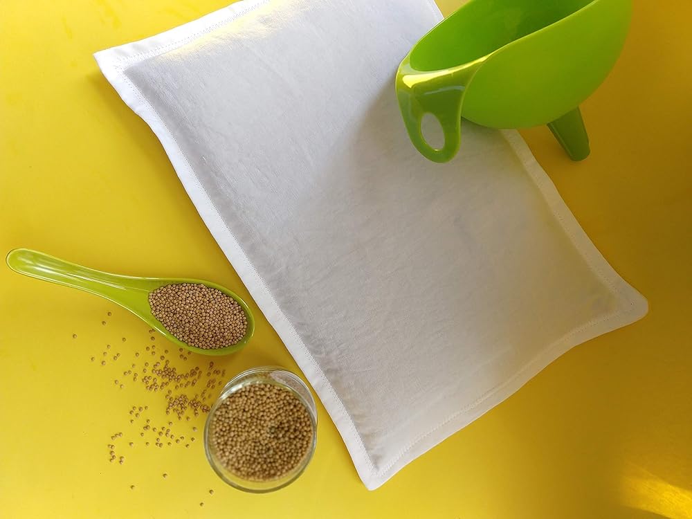 mustard pillow for flat head