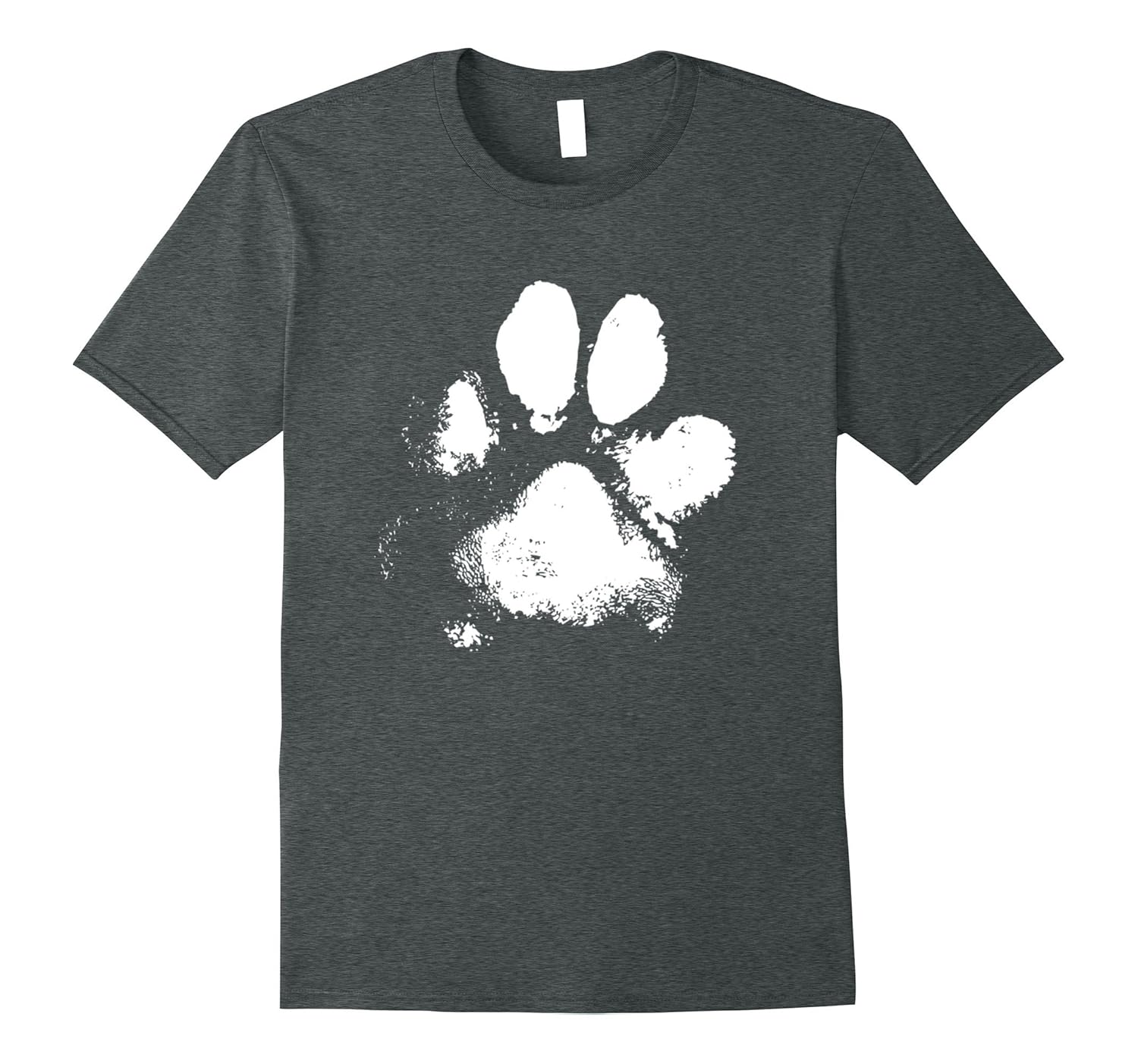 Muddy Messy Dog Paw Print T Shirt-ANZ