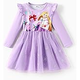 Disney Princess Frozen Minnie Mouse Dress Girls Sparkle Ruffle Tulle Tutu Birthday Party Fall Outfits Clothes Baby to Toddler