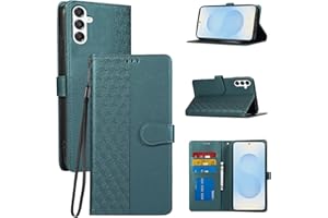 Oduio for Samsung Galaxy S25Fe Case, PU Leather Samsung Case Wallet with Wrist Strap & Magnetic Clasp, Card Holder Slots Gala
