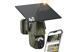 GAILOS 4G LTE Cellular Trail Cameras, Built-in SIM Card No WiFi Needed Trail Cam, 0.2S Speed Motion Activated Game Camera, 2K Live Streaming Playback, Solar Trail Camera 360°View IP65 Waterproof Trail Cam