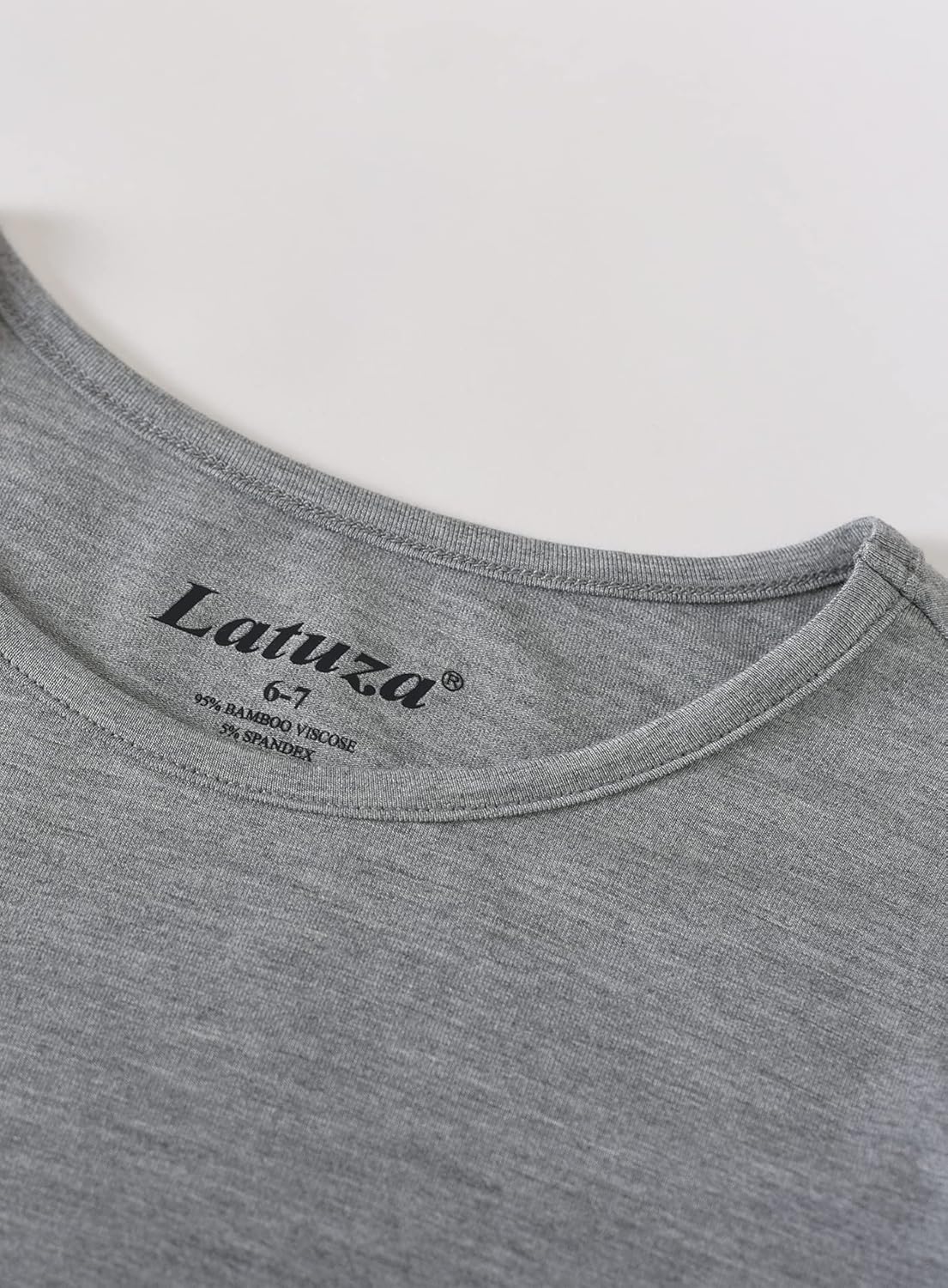Latuza Boys' 2 Pack Bamboo Viscose T-Shirt Short Sleeve Top: Clothing