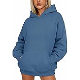 YUCOLEN Women's Oversized Hoodies Fleece Sweatshirt Casual Pullover Sweaters Outfits Trendy Clothes Fall Winter Fashion