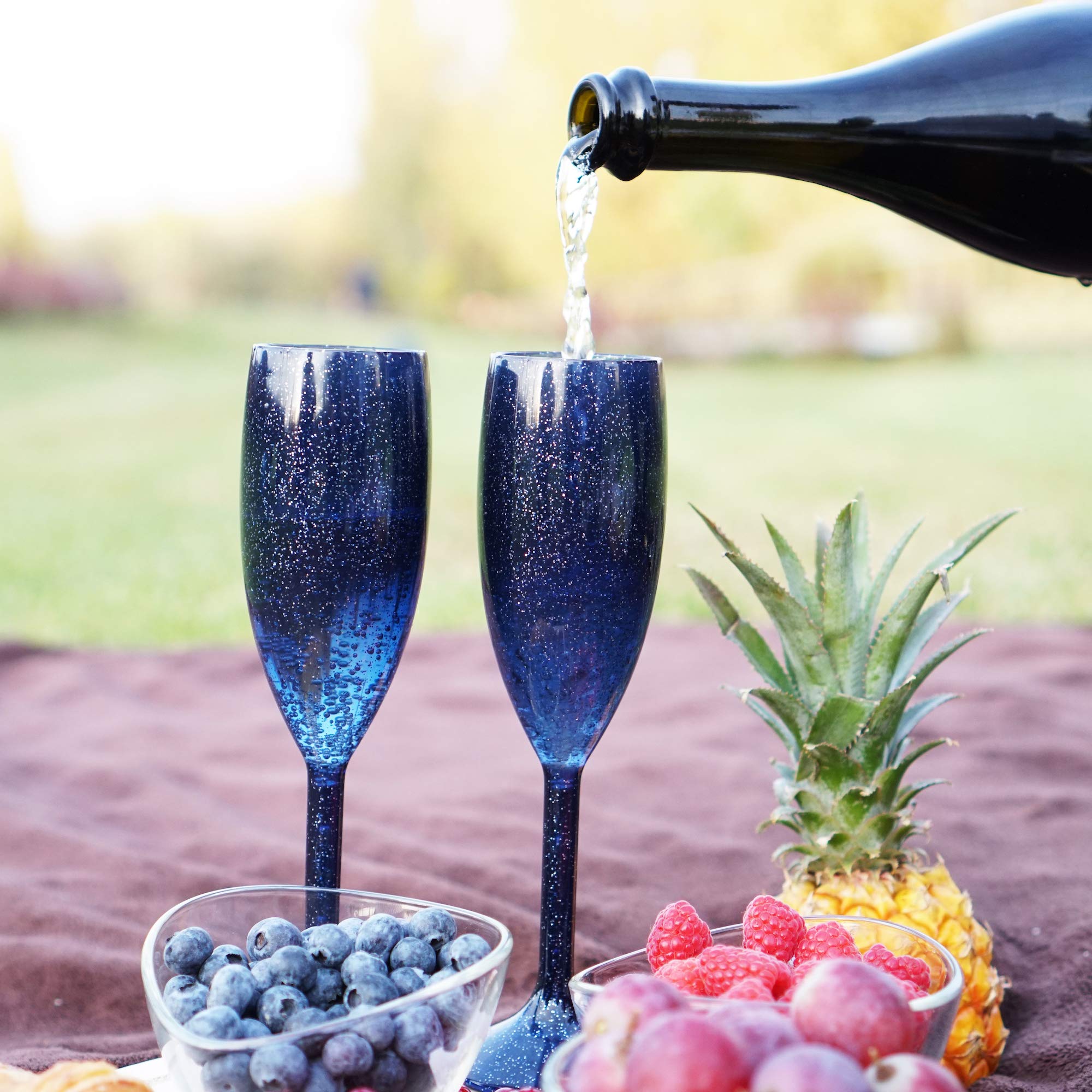PlasticChampagneFlutesSETOF6PremiumReusableGlasses100DishwasherSafeRecyclable
