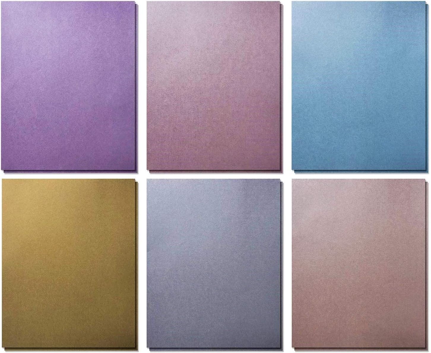 Shimmer Paper 120 Metallic Shimmer Paper in 6 Colors Pearlescent