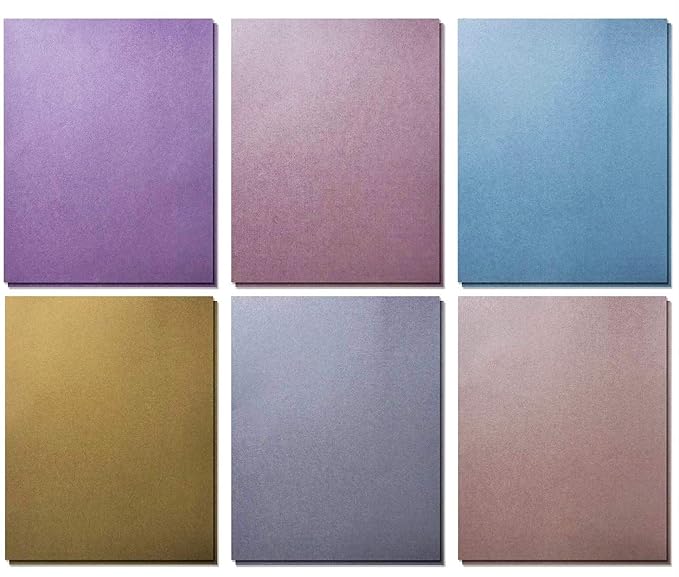 Shimmer Paper 120 Metallic Shimmer Paper In 6 Colors Pearlescent Paper Photo Printing