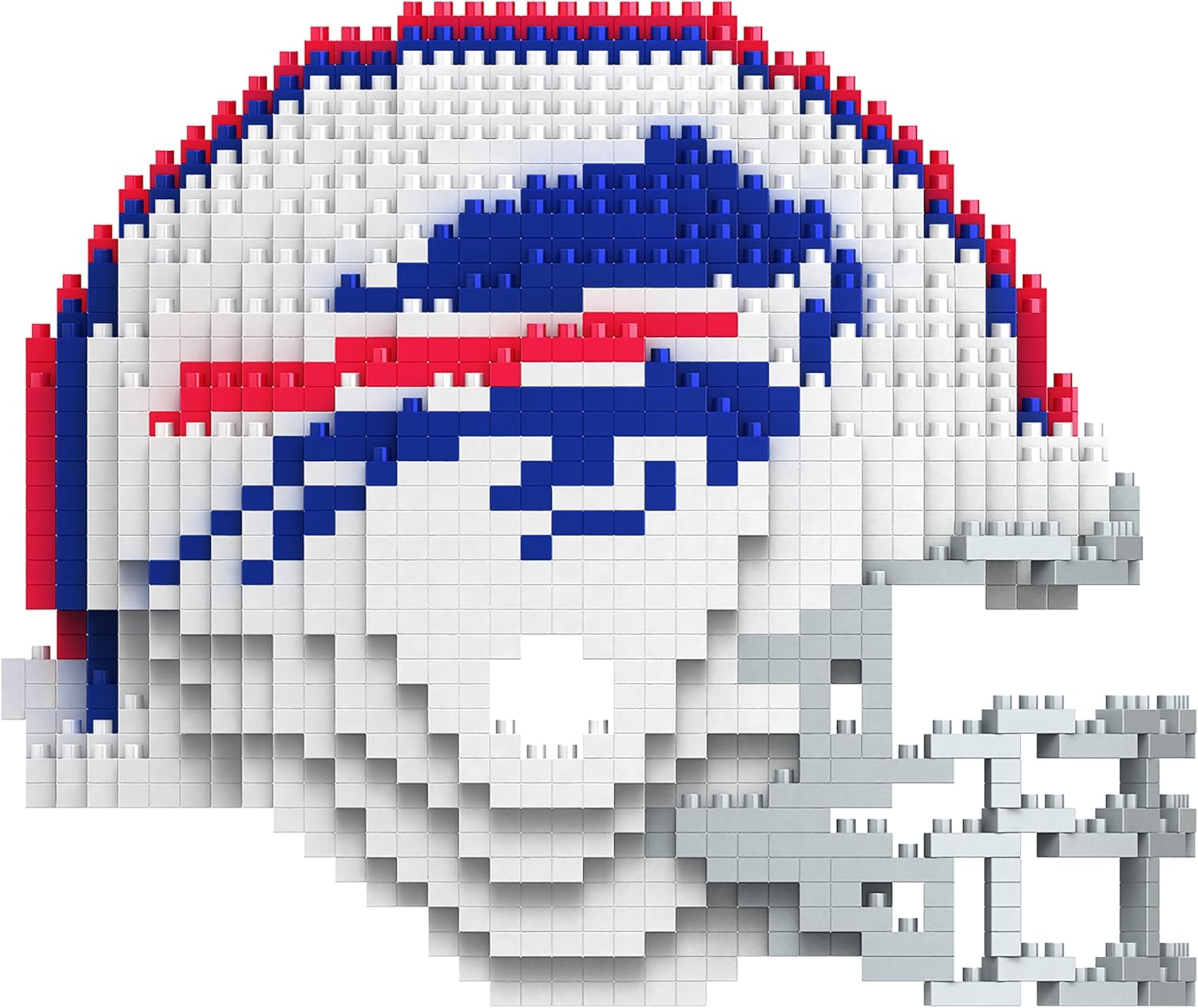 FOCO NFL 3D BRXLZ Construction Toy Blocks Set - Helmet - FOCO NFL Buffalo Bills : Clothing
