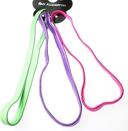 Long Elastic Hair Bands Sport Hairband Headband Plain Design